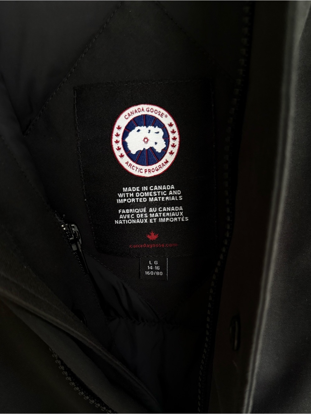 Canada Goose Rundle Bomber Youth Kids Hooded Puffer Jacket - Picture 5 of 6
